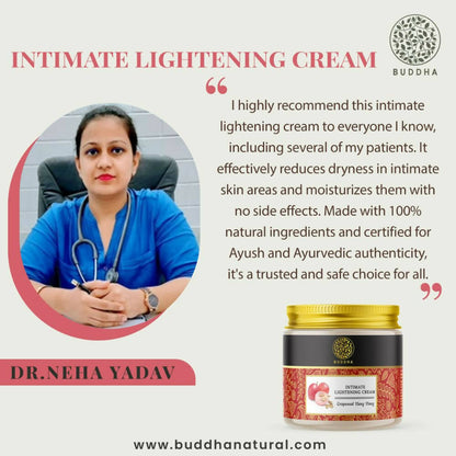 Buddha Natural Intimate Lightening Cream - Distacart