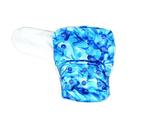 Kindermum Nano Pro Aio Cloth Diaper (With 2 Organic Inserts And Power Booster)- Aqua For Kids - Distacart