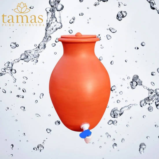 Tamas Handmade & Eco-Friendly Earthen Pot With Clay Lid & Tap - Distacart