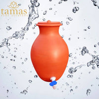 Thumbnail for Tamas Handmade & Eco-Friendly Earthen Pot With Clay Lid & Tap - Distacart