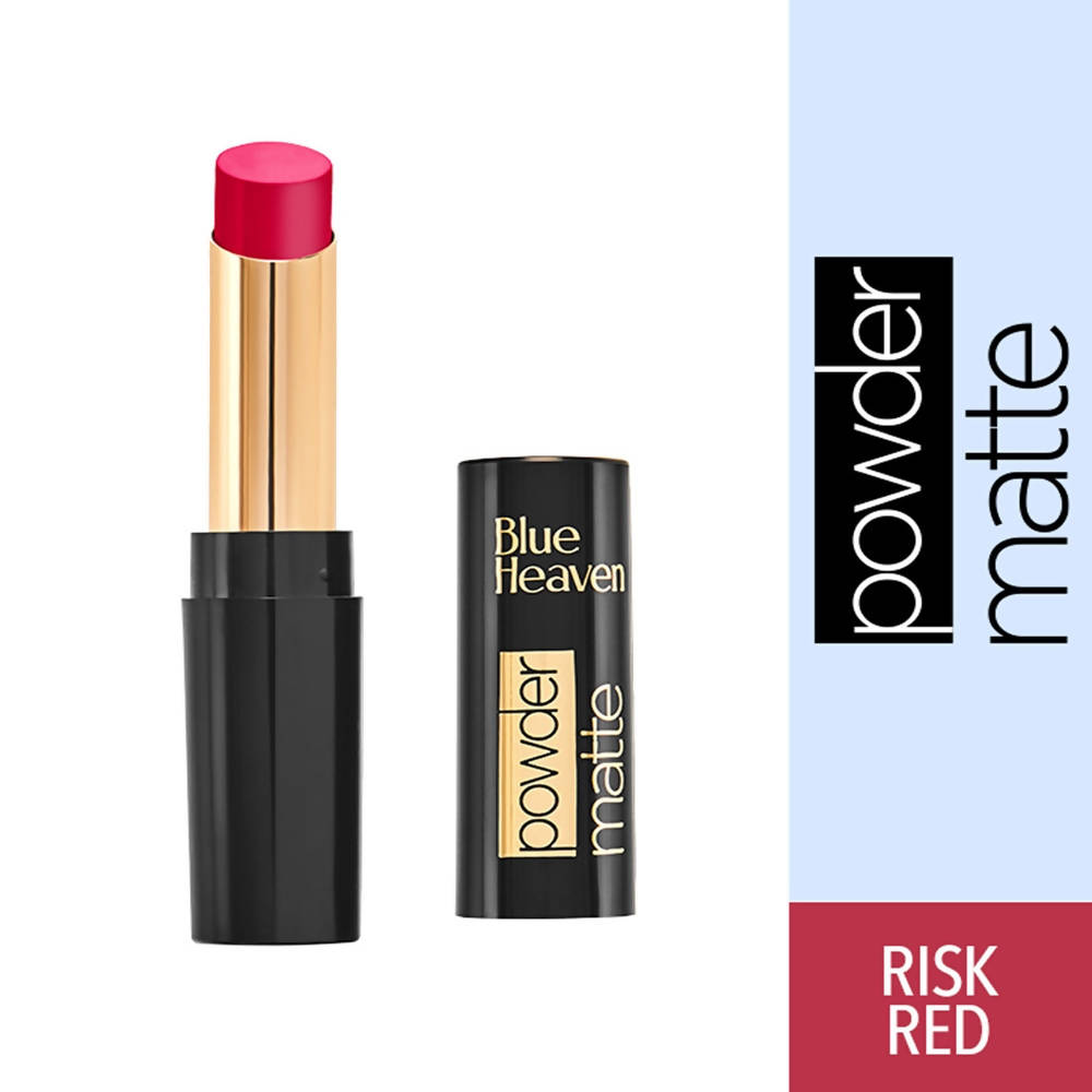 Blue Heaven Powder Matte Lipstick Risk Red 3.5 gm