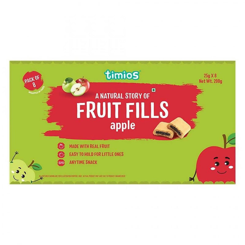 Timios Apple Fruit Fills Snack For Kids