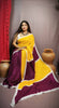 Exclusive Collection Chikankari Sequence Saree - Yellow & Maroon - Distacart