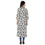 Thumbnail for Kanoor Women's multi rayon high low kurti