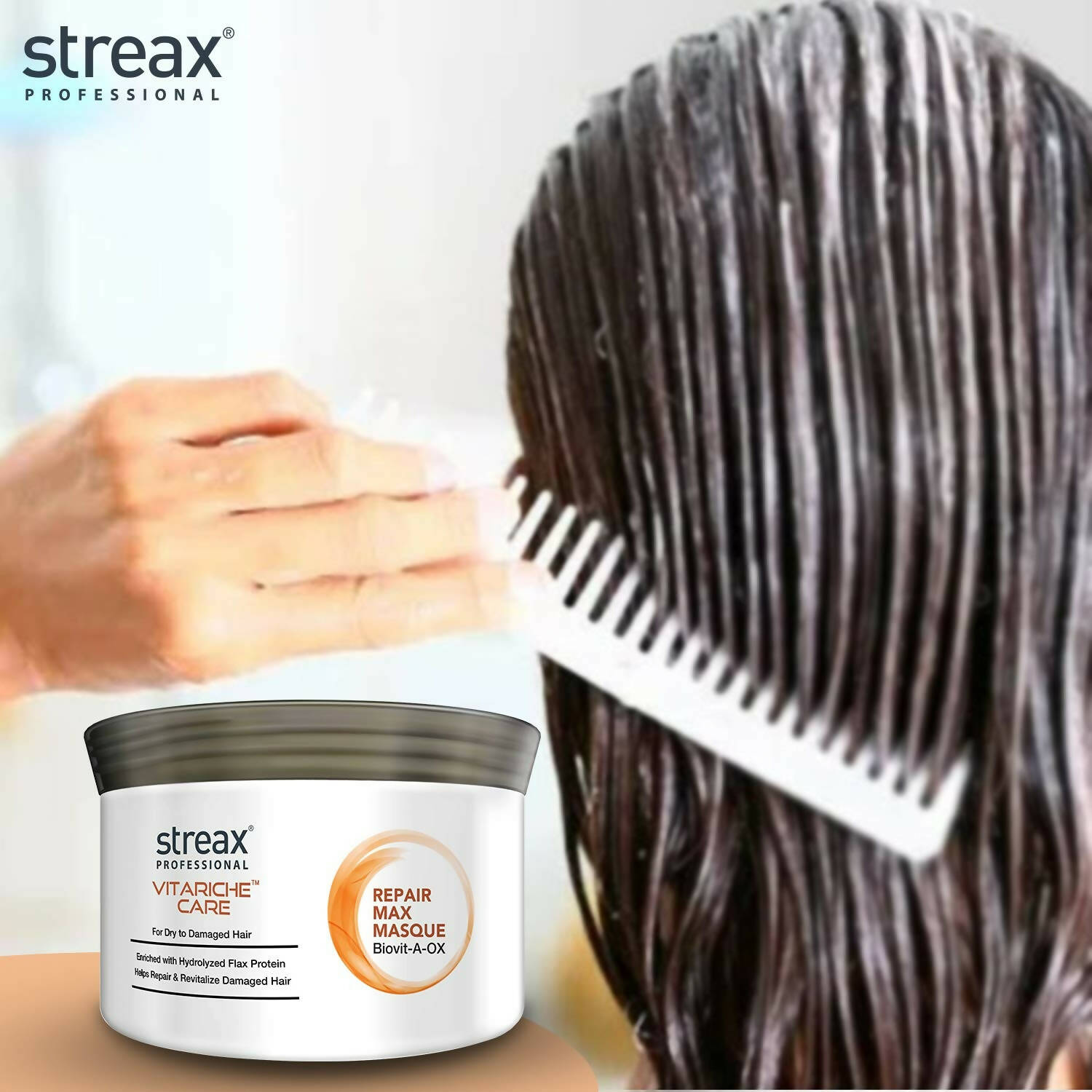 Streax Professional Vitariche Care Repair Hair Mask - Distacart