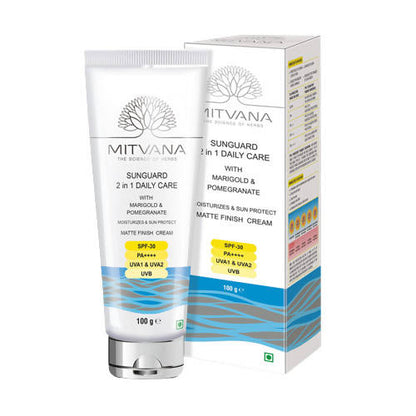 Mitvana Sunguard 2 in 1 Daily Care SPF-30 (Marigold & Pomegranate) - Distacart