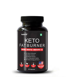 Healthvit Keto Fat Burner With Garcinia, Green Tea, Green Coffee Capsules - Distacart
