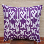 Thumbnail for The Decor Nook Purple Base With White Print Cushion Cover - Distacart