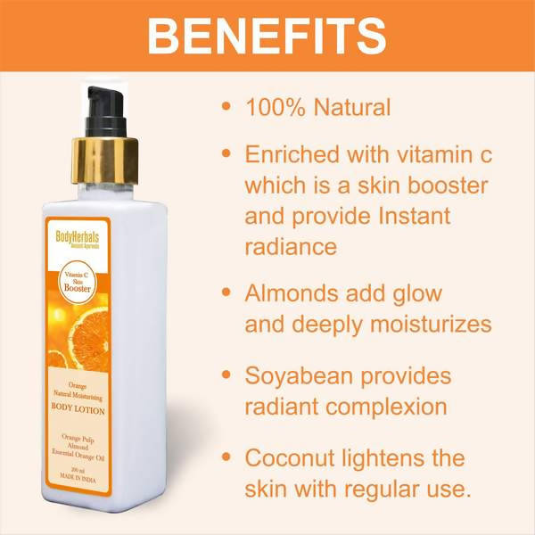 Bodyherbals Vitamin C Skin Booster Orange Moisturising Lotion
