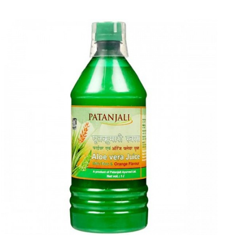 Patanjali Aloevera Juice with Fiber and Orange Flavour (1000 ML)