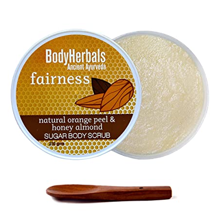 Bodyherbals Fairness Orange Honey & Almond Sugar Body Scrub - Distacart