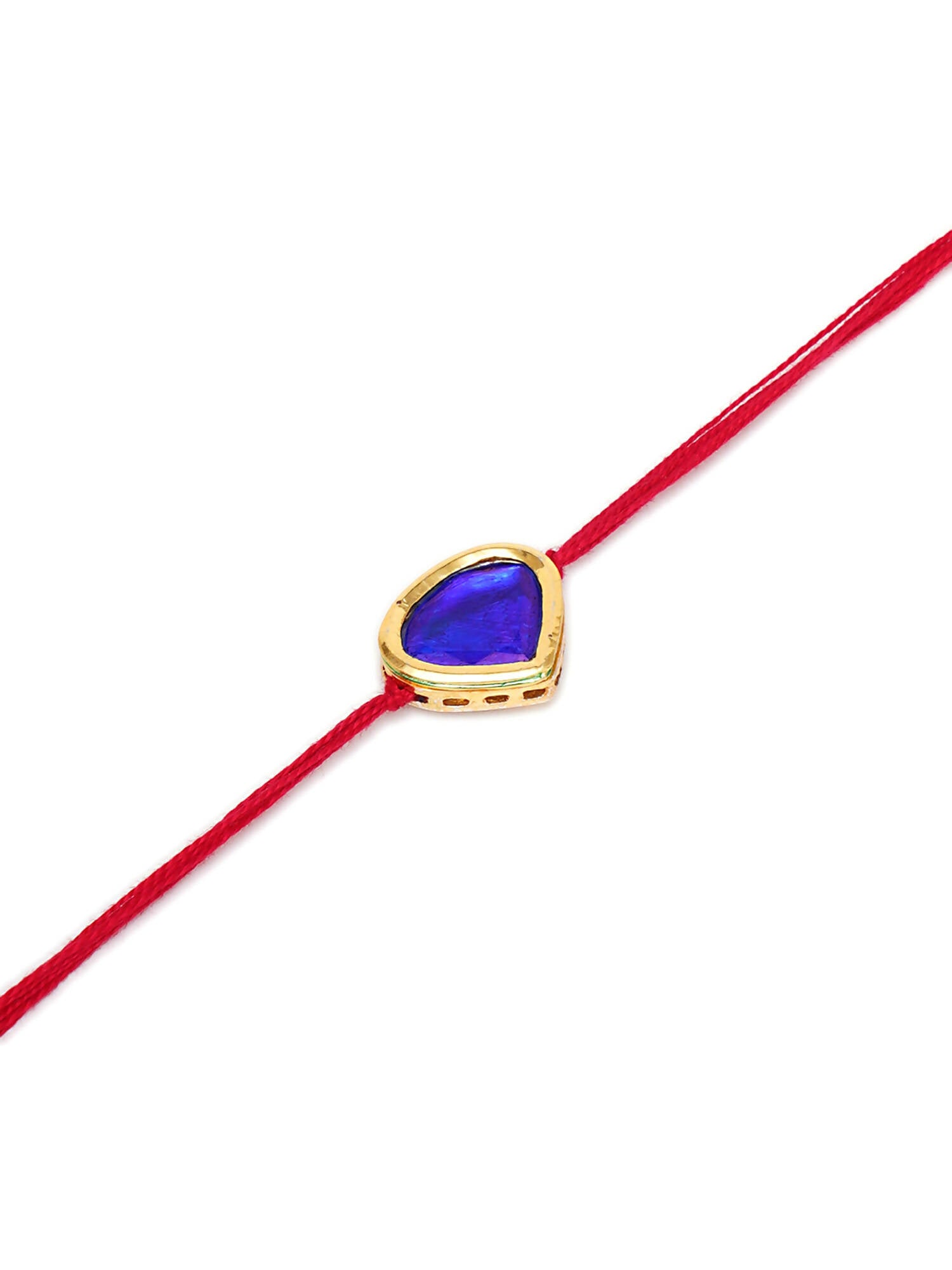 Designer kundan Rakhi - Ruby Raang - Distacart