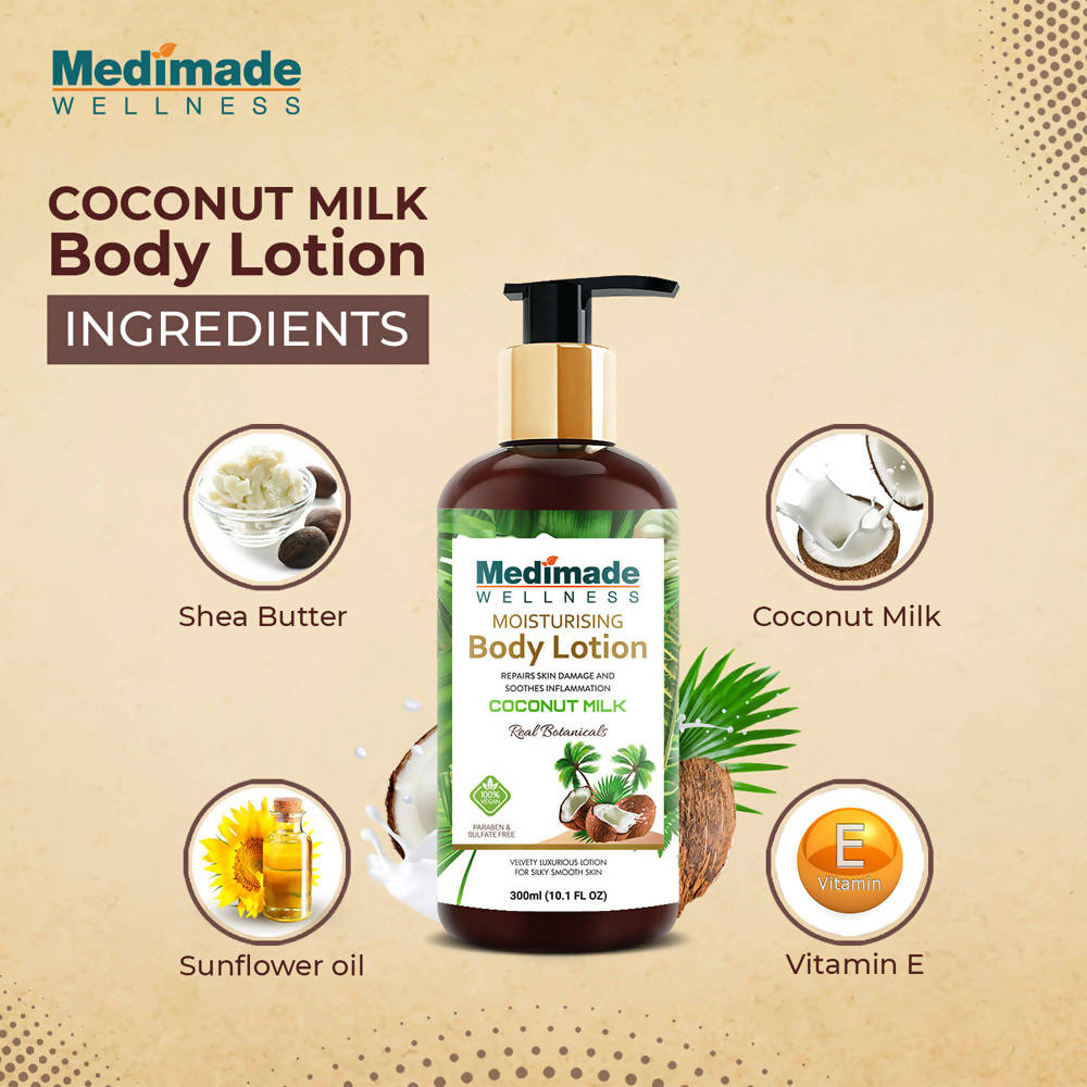 Medimade Wellness Moisturising Body Lotion With Coconut Milk - Distacart
