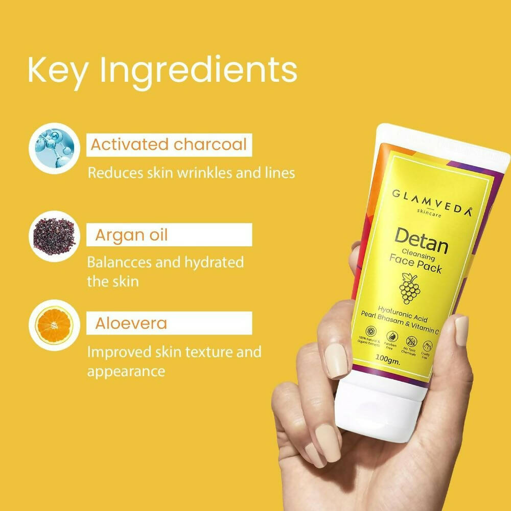Glamveda Detan Cooling Face Pack - Distacart