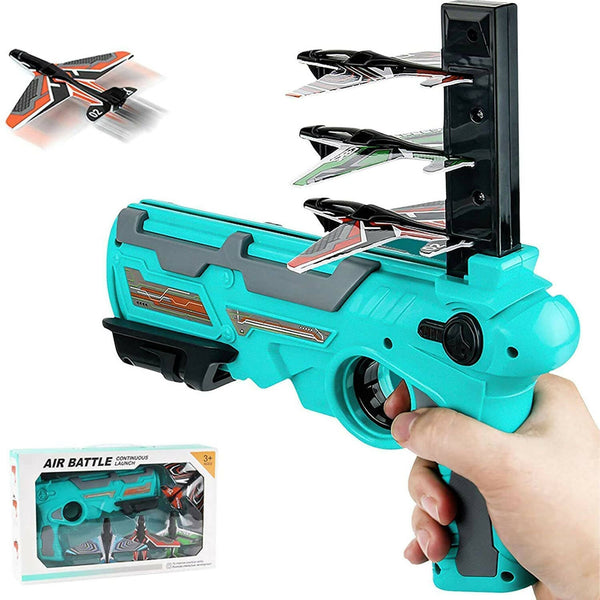 Sardar Ji Ki Dukan Airplane Launcher Gun Toy For Kids, Outdoor Gun Toy Shooting Continuous Flying Launcher For Kids Multicolor, 1 Pcs) - Distacart