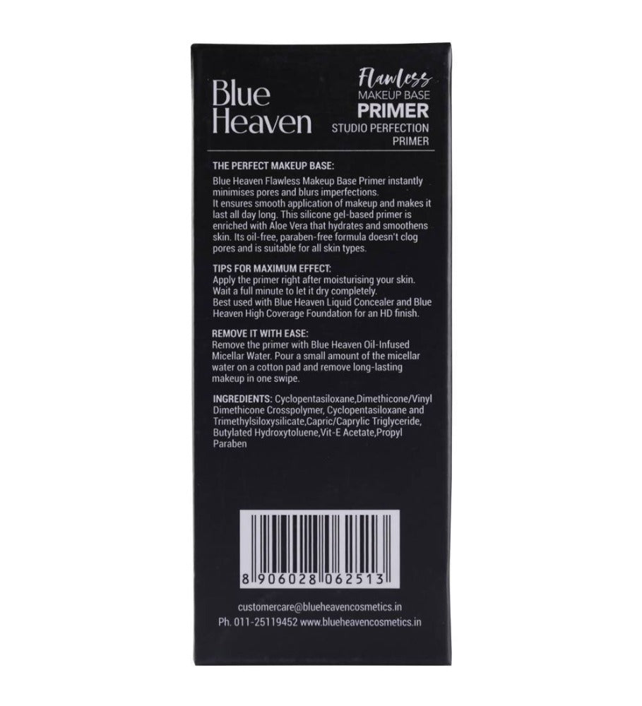 Blue Heaven Oil Free Flawless Makeup Base Primer 30 gm