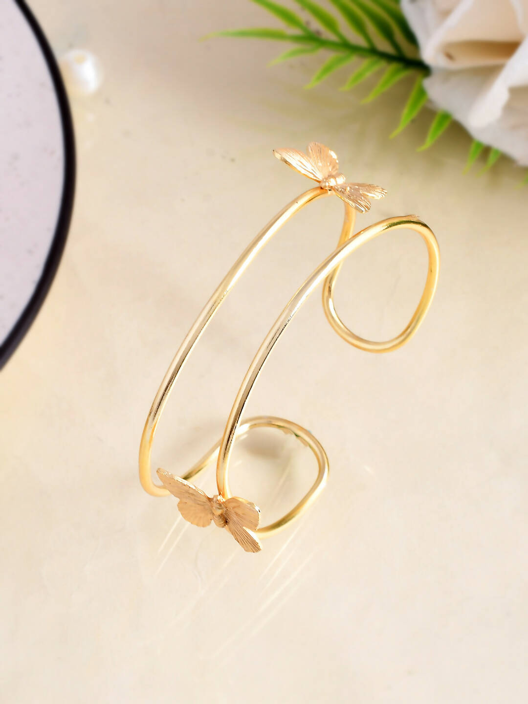 VOJ Women Gold Color stainless steel Bracelet - Distacart