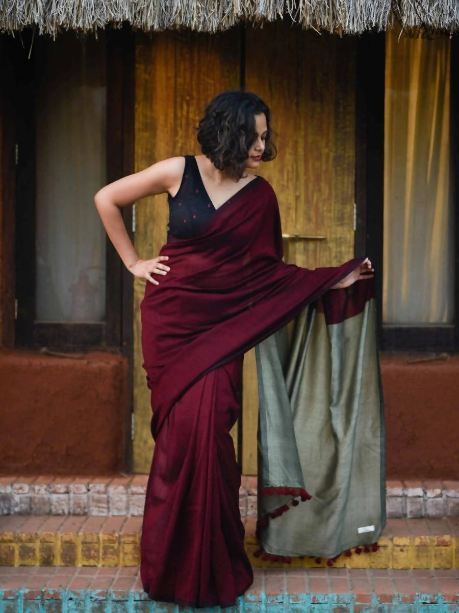 Suta Beet And Turnip Saree - Distacart