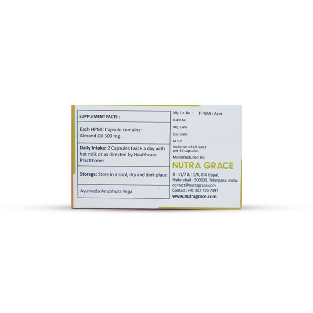 Nutra Grace Almond Oil Capsules - Distacart