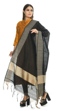 Thumbnail for Mominos Fashion Moeza Women's Handloom Cotton Black Dupatta - Distacart