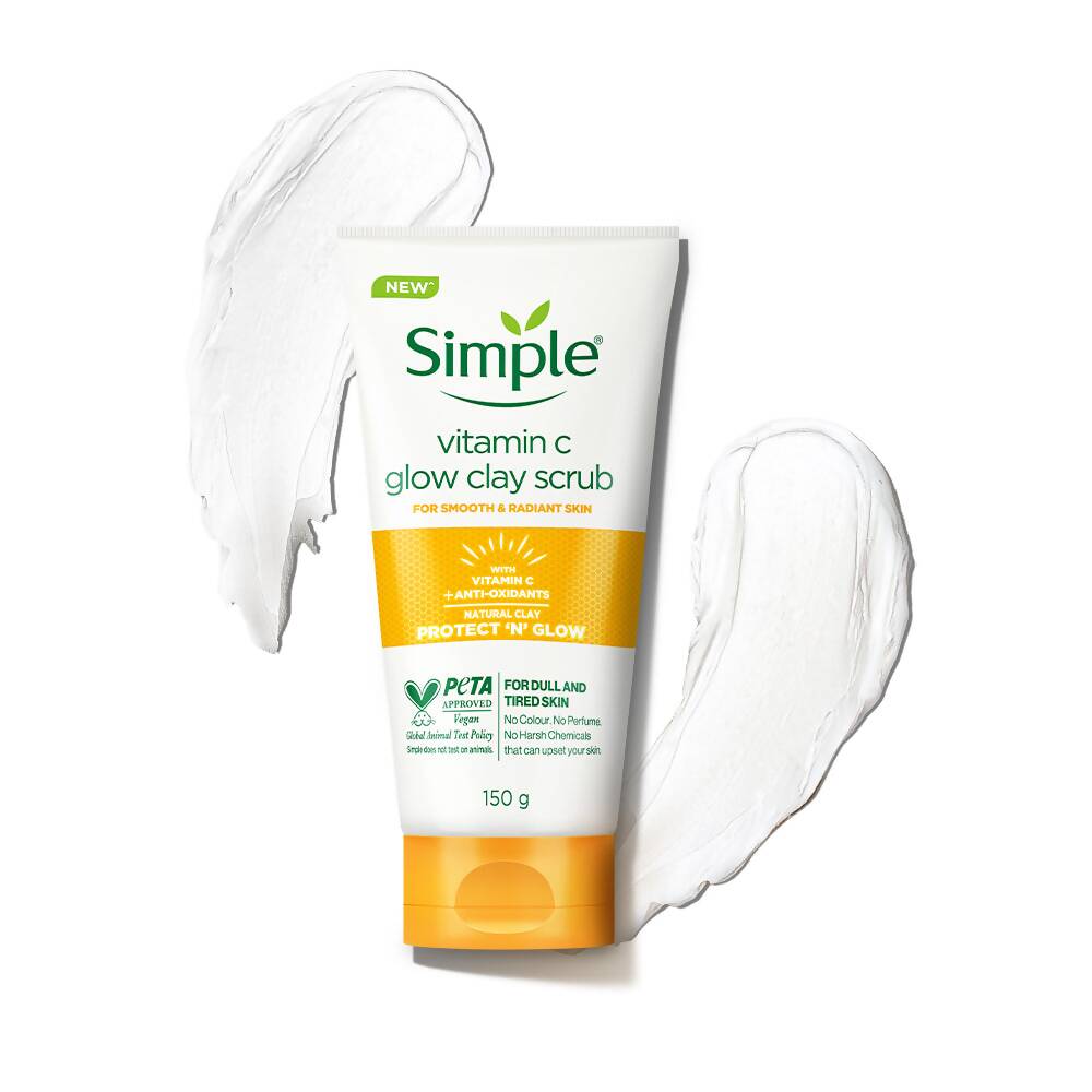 Simple Protect N Glow Vitamin C Glow Clay Scrub - Distacart
