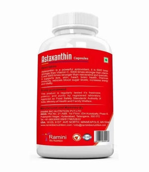 Ramini Bio Nutrition Astaxanthin 4mg Veg Capsules - Distacart