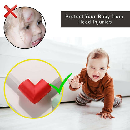 Safe-O-Kid L Shaped Medium Nbr Corner Cushions Red For Kids Protection - Distacart
