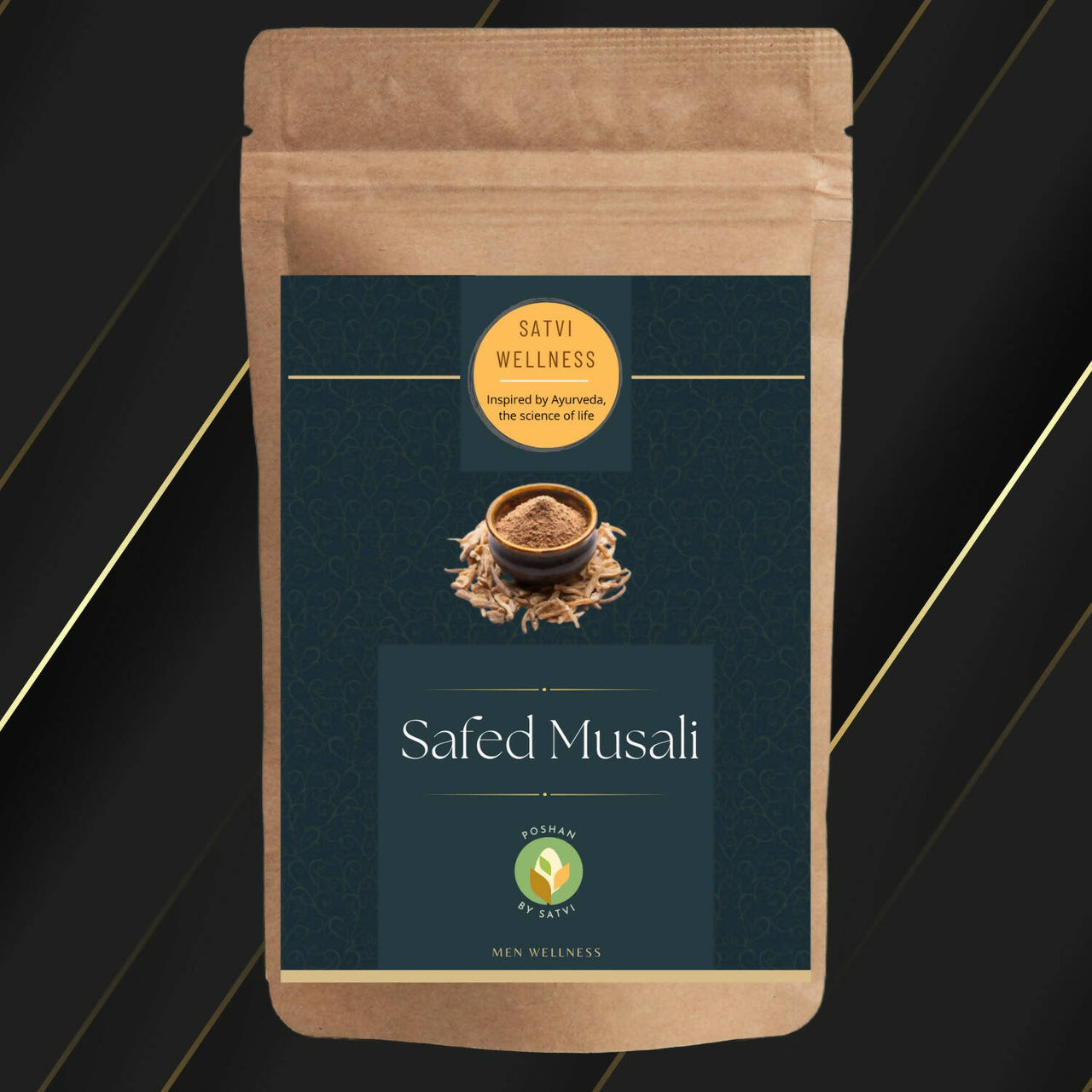 Satvi Wellness Safed Musli Powder | White Musli Powder | Men Wellness - Distacart