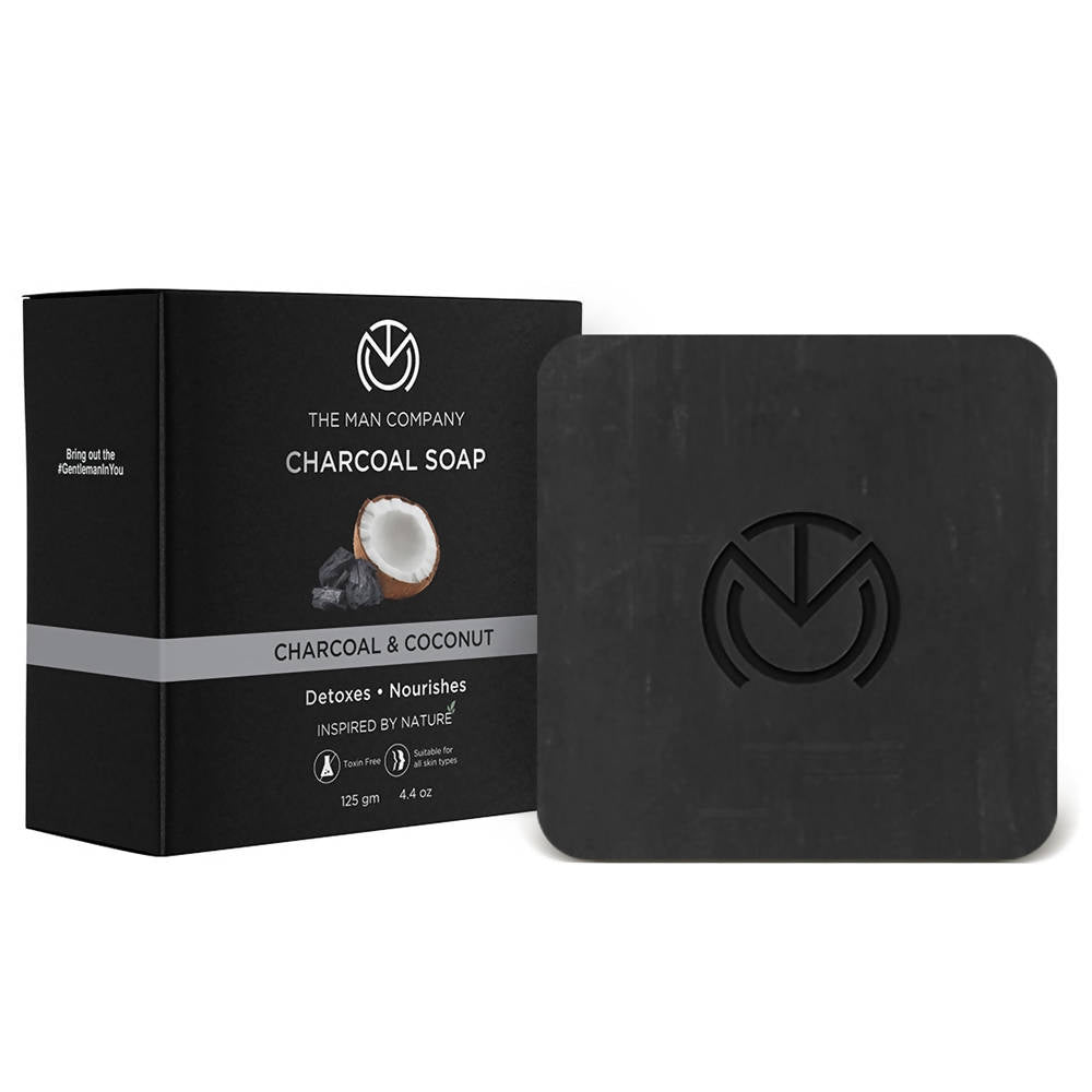The Man Company Charcoal Soap Bar - Charcoal & Coconut - Distacart