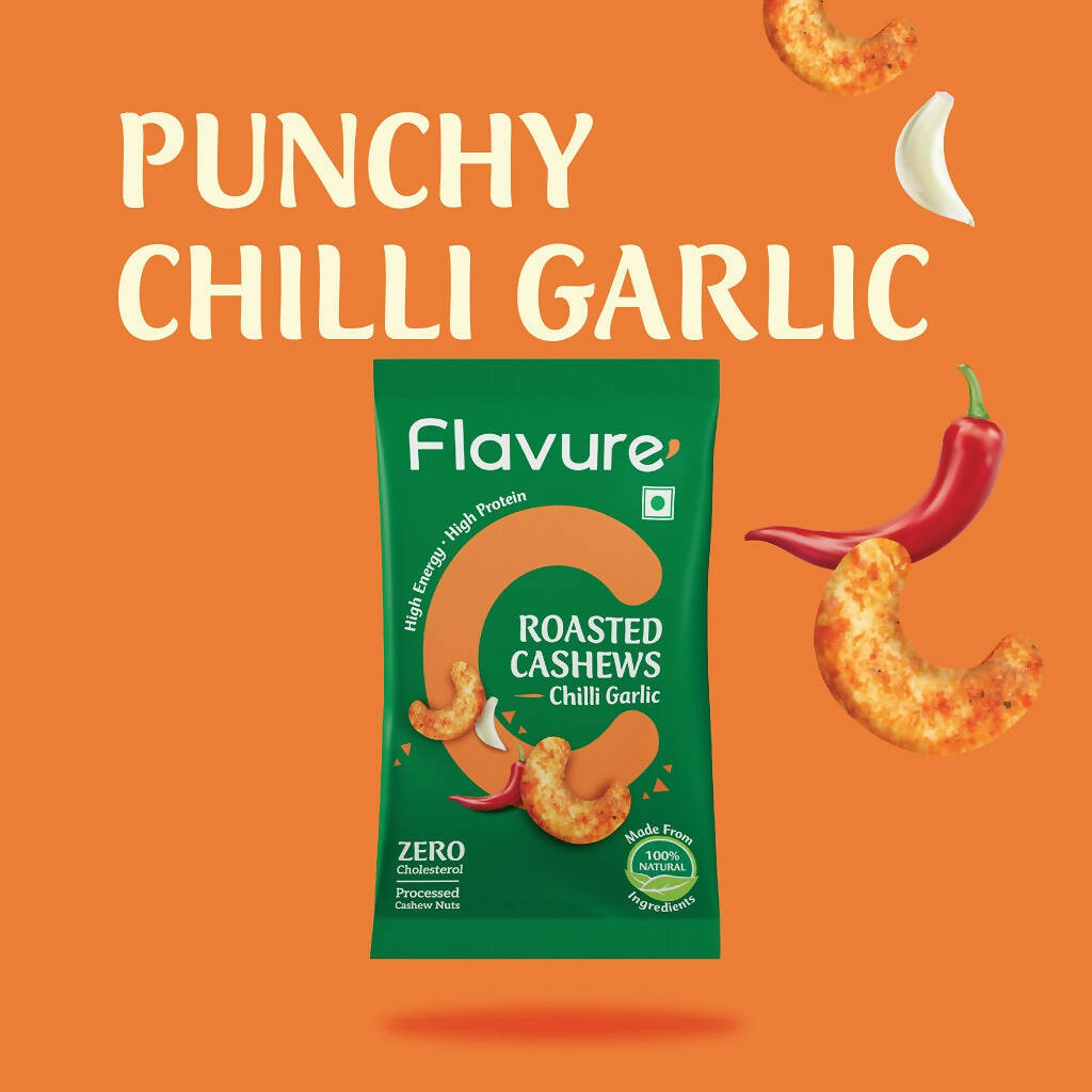 Flavure Roasted Cashew - Chilli Garlic - Distacart