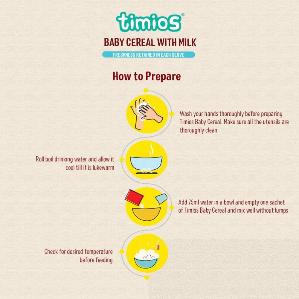 Timios Organic Wheat Banana Baby Cereal How To Prepare