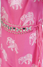 Thumbnail for Lil Drama Trunk Tales Girls Pink Flutter Sleeve Jumper - Distacart