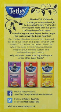 Thumbnail for Tetley Fruit Infusions With Lemon And Ginger Tea Bags - Distacart