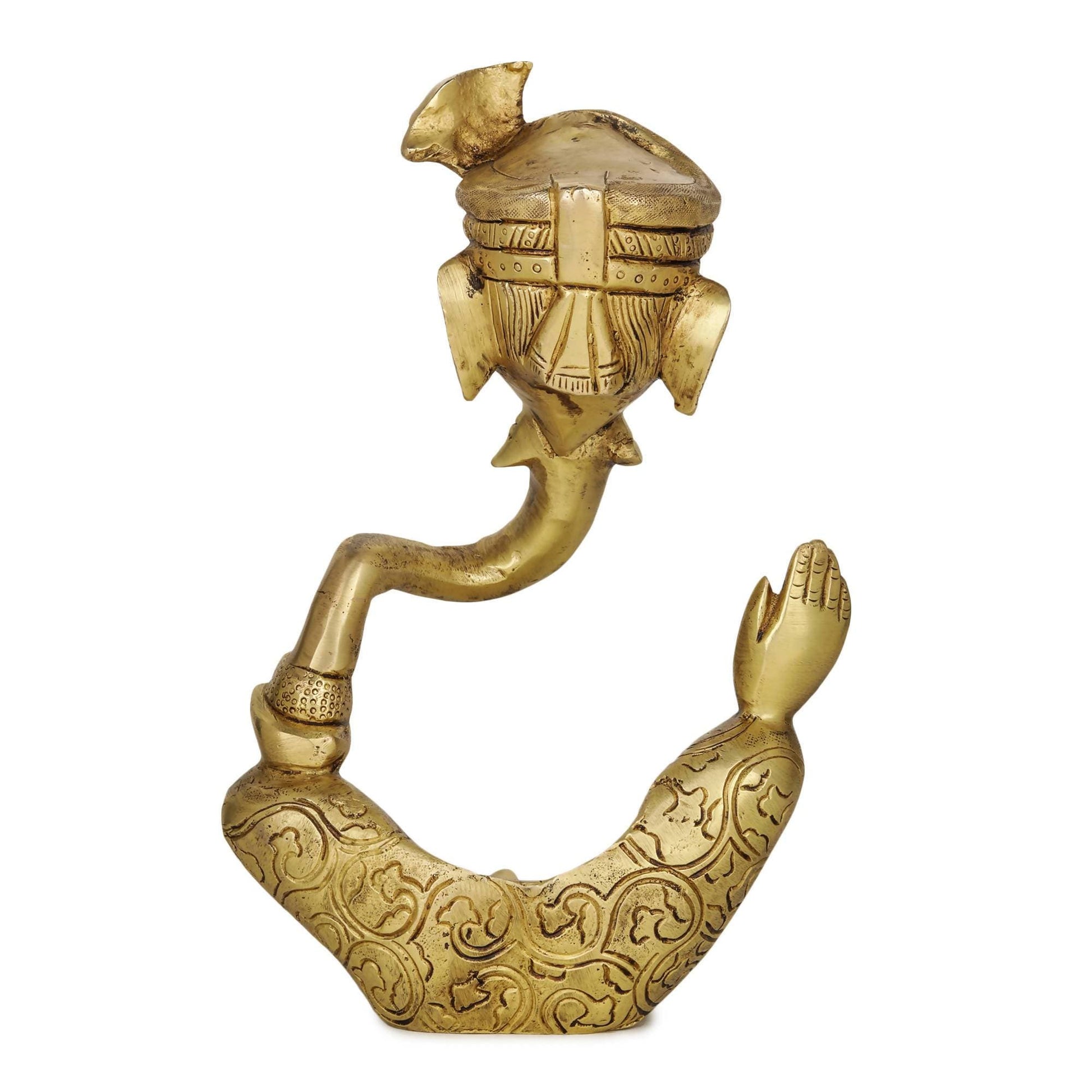 Devlok Vighnaharta Ganpati Pital Murti Idol - Distacart