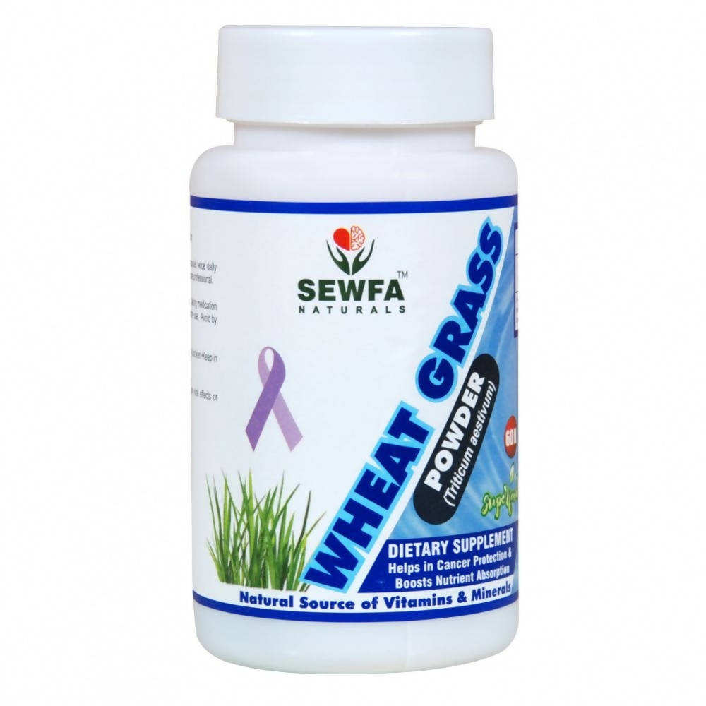 Sewfa Naturals Wheat Grass Powder Capsules - Distacart