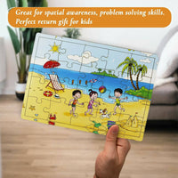 Thumbnail for Matoyi Jigsaw Puzzles For Kids: Beach And Marine - Distacart