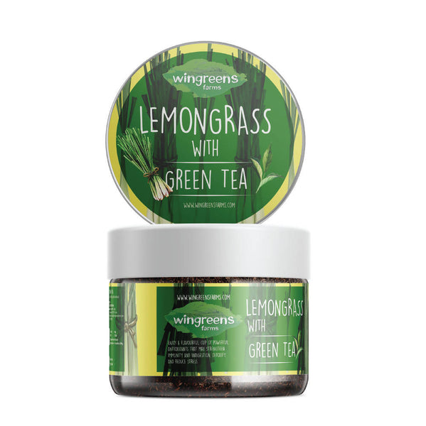 Wingreens Farms Lemongrass With Green Tea