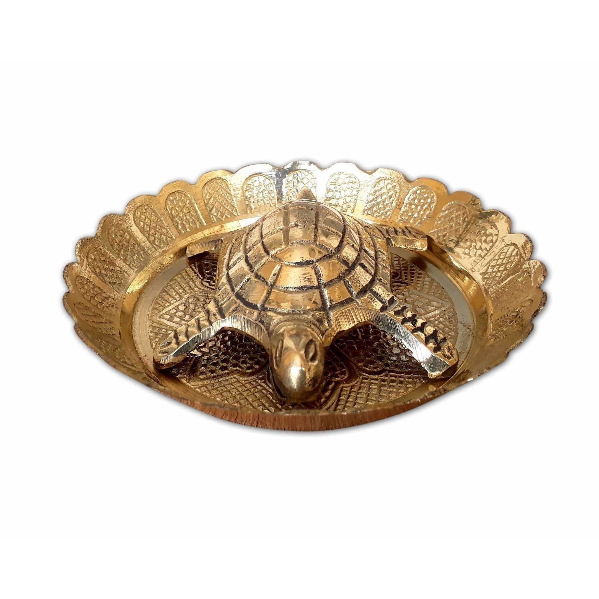 Tortoise with Small Brass Plate - Distacart