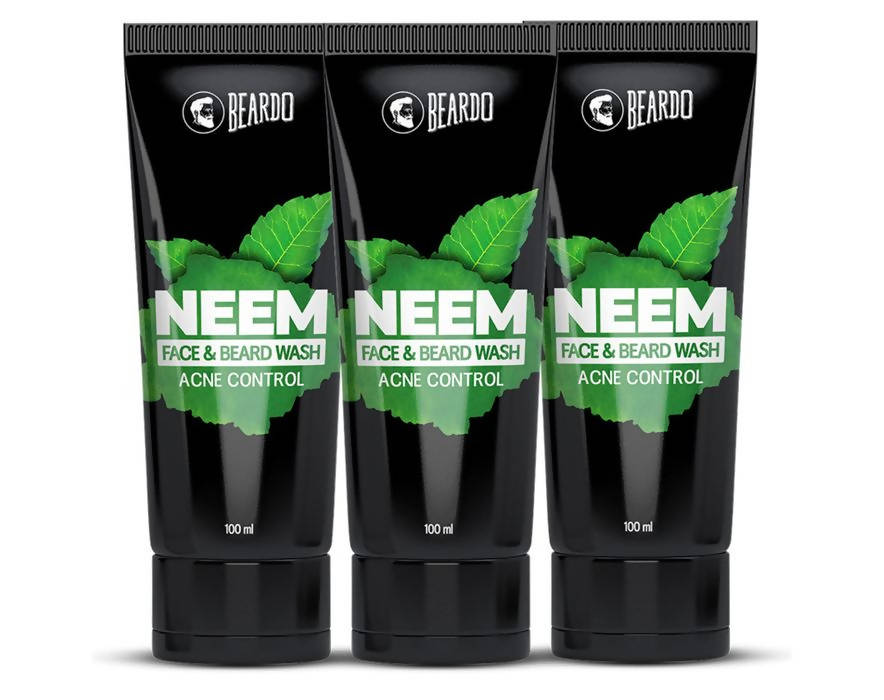 Beardo Neem Face Wash & Beard Wash Acne Control - Distacart