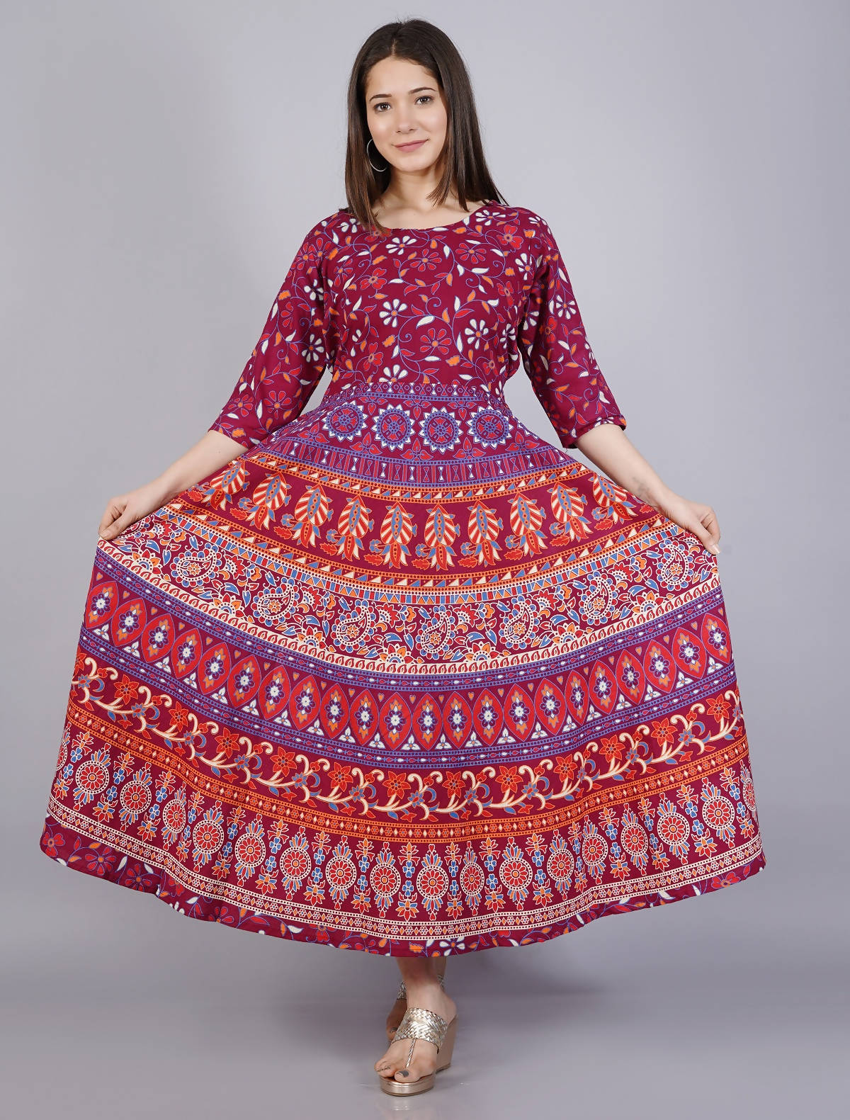 Vamika Multicolor Cotton Printed Party/Casual Wear Kurti (GAM13K)