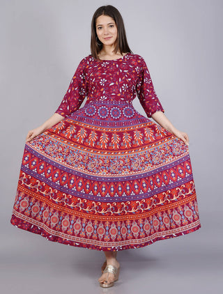 Vamika Multicolor Cotton Printed Party/Casual Wear Kurti (GAM13K)