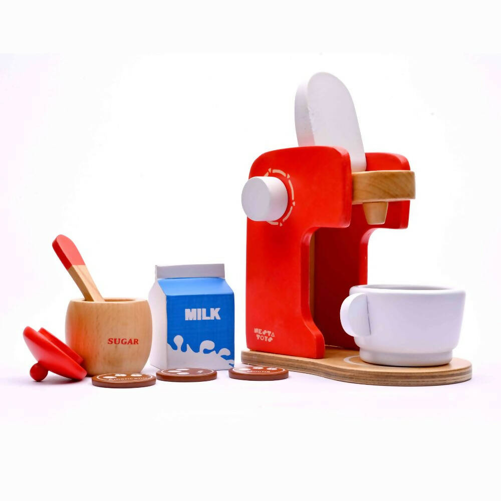 Nesta Toys Wooden Coffee Maker Toy - Multicolor - Distacart