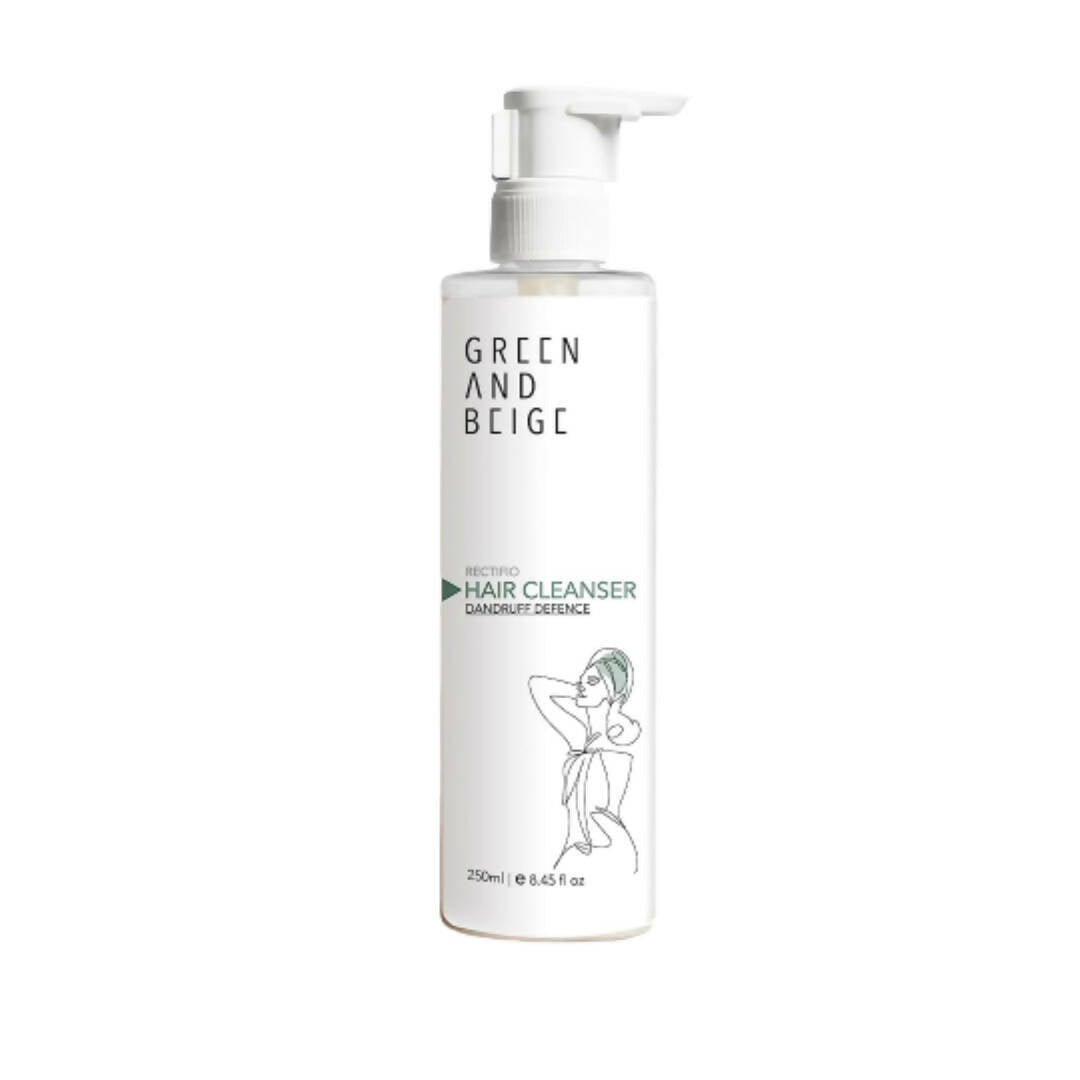 Green And Beige Dandruff Defence Hair Cleanser - Distacart