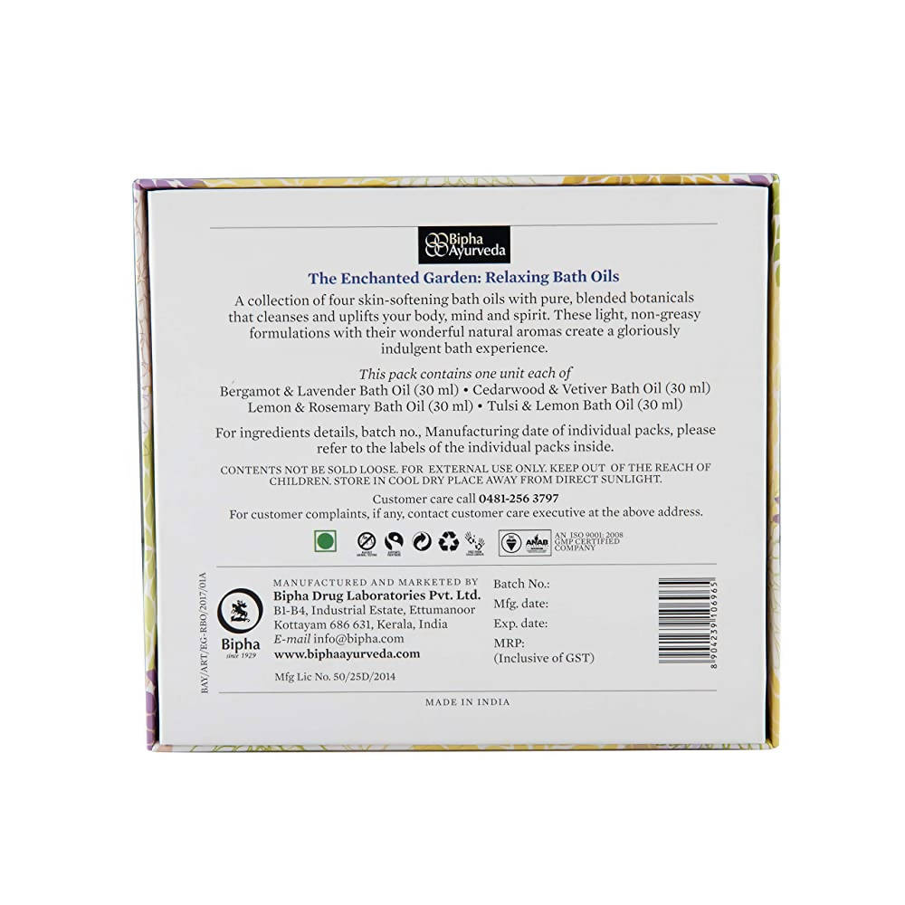 Bipha Ayurveda The Enchanted Garden Bath Oil Combo - Distacart