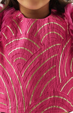 Thumbnail for Lil Drama Bollywood Tadka Wine Ghagra Choli Dupatta Set For Girls - Distacart