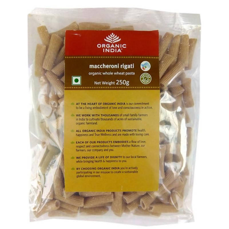 Organic India Maccheroni Rigati Organic Whole Wheat Pasta - Distacart