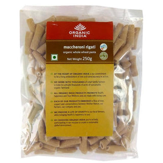 Organic India Maccheroni Rigati Organic Whole Wheat Pasta - Distacart