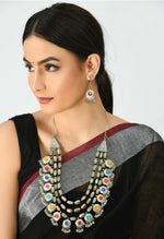 Thumbnail for Mominos Fashion Johar Kamal Handicraft Finish Kundan Work Long Necklace For Women (Multi) - Distacart