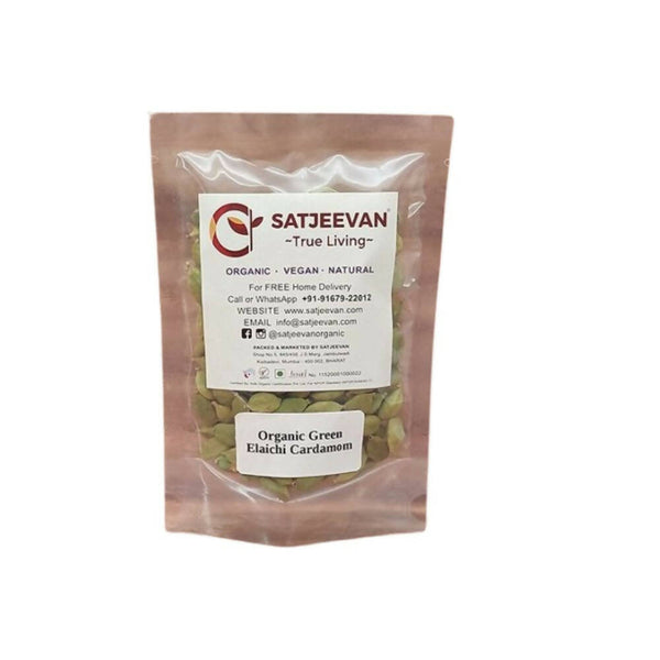 Satjeevan Organic Green Elaichi Cardamom - Distacart