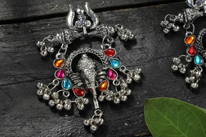 Mominos Fashion Johar Kamal Traditional Multi Kundan Ganesha Earrings - Distacart